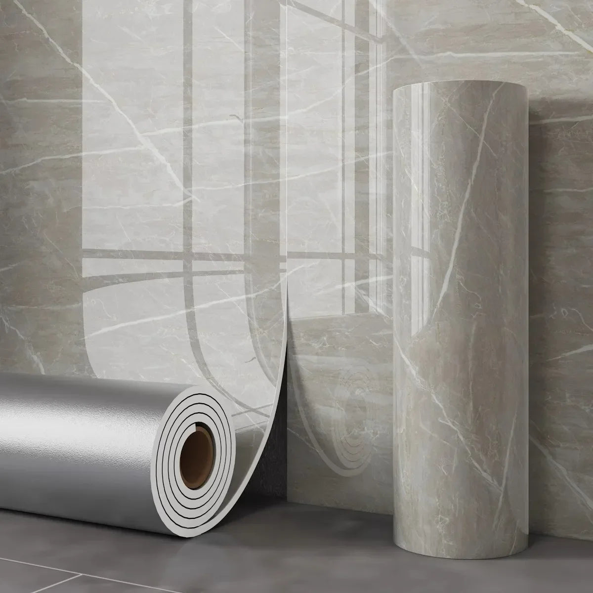 Thick Foam Marble Peel and Stick Wallpapers Waterproof Wall Stickers Imitation Tile Self Adhesive Wall Paper Bedroom Decoration