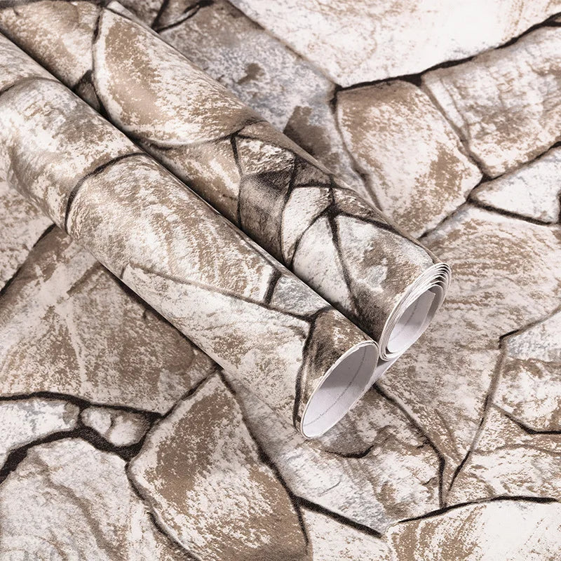 Retro Brick Self-adhesive Wallpaper Industrial Style Bar and Hair Salon Decoration Background Wall PVC Self-adhesive Wallpaper