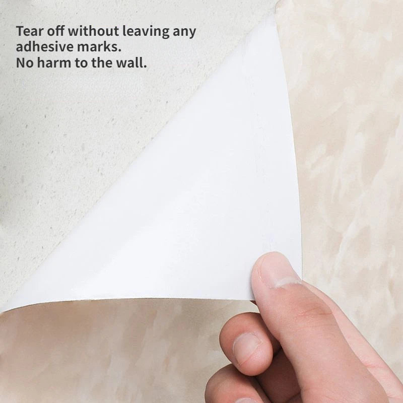 80CM X 10M Wallpaper for Walls In Rolls Toilet Wall Waterproof Self-adhesive Stickers Bathroom Renovation Marble Wall Stickers