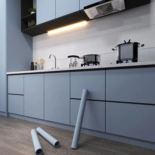 Kitchen Cabinet Self-adhesive Wallpaper Waterproof Oil-proof Thickened Desktop Door Furniture Wall Stickers Formaldehyde-free