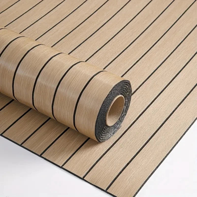 Extra thick 3D retro wood grain self-adhesive wallpaper - perfect for DIY ceiling and wall projects, SXP resin, removable and wa