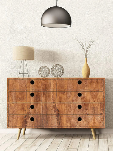 55cm Wide Wood Grain Home Decor Furniture Waterproof Vinyl Wall Sticker Self Adhesive PVC Wallpaper Kitchen Cabinet Door Sticker