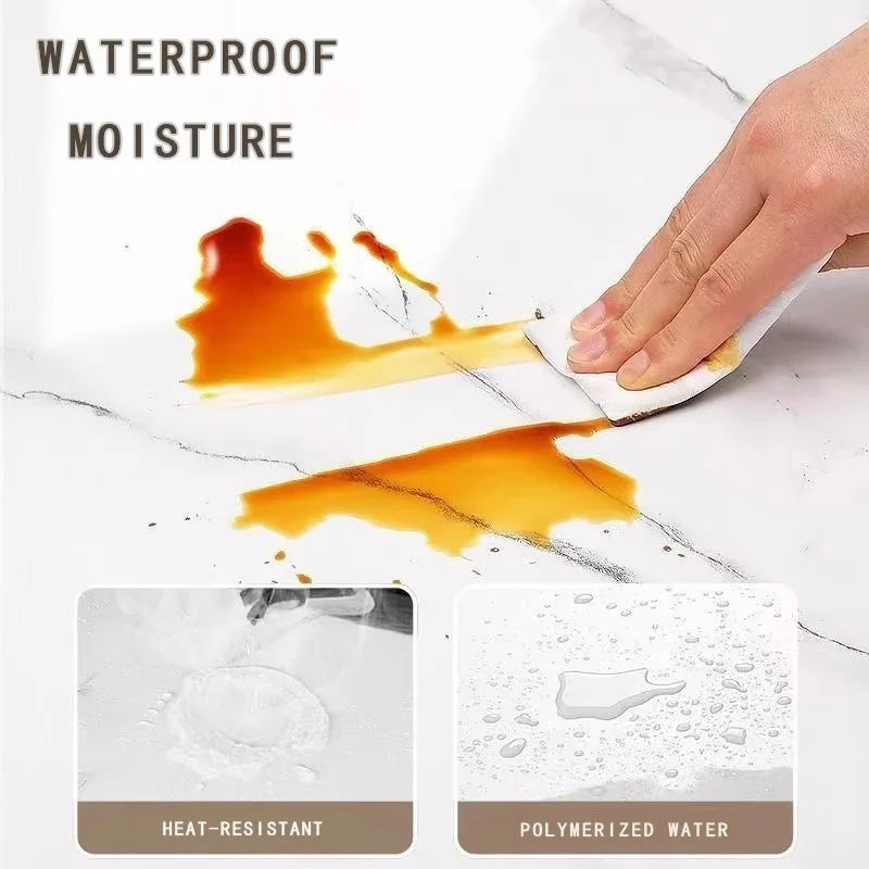 Waterproof and antifouling wall sticker self-adhesive wallpaper 1 roll thick foam marble wallpaper for bedroom and living room