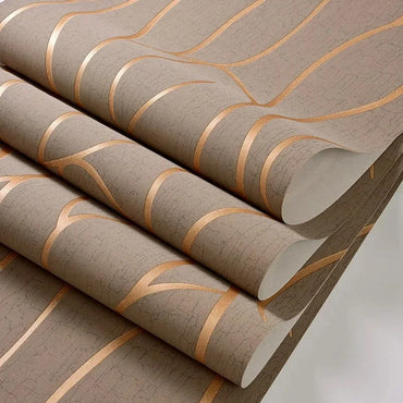 European Non-woven Fabric Room Background Modern Wallpaper Removable Furniture Decoration Self-adhesive Contact Paper Bedroom