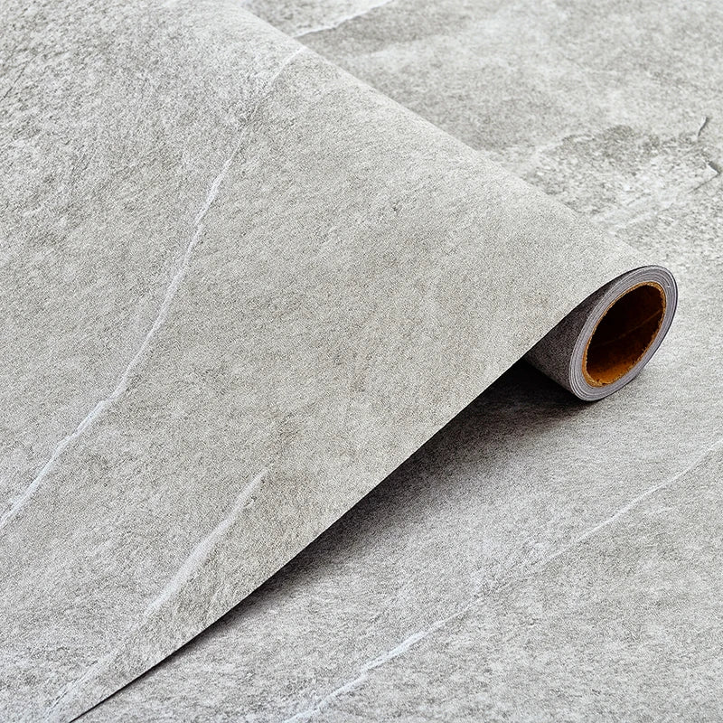 40/59cm Wide Cement Grey Self-adhesive Waterproof Floor Stickers Home Decoration PVC Wall Stickers For Living Room TV background