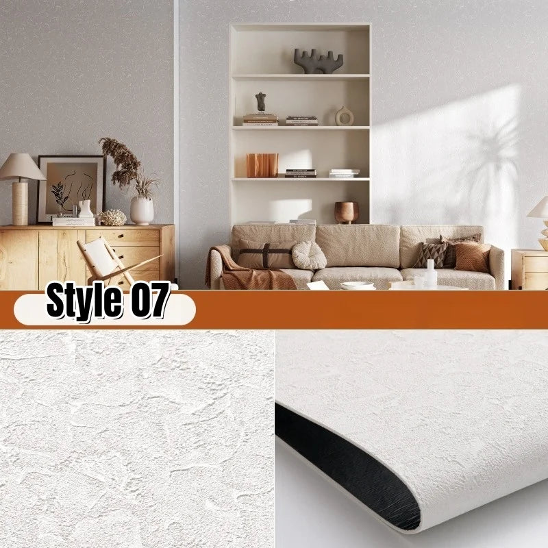 Soft Imitate Roman Travertine Slate Wallpapers 3D Textured Thickening Wall Panel Scalable Flexible Self-adhesive Wall Stickers