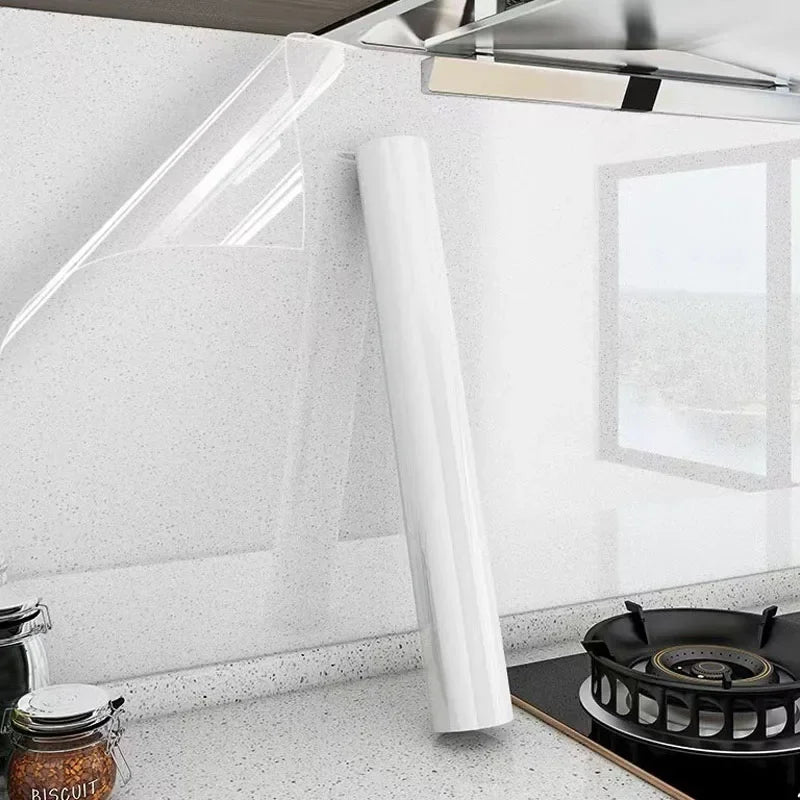 45cm transparent waterproof and oil-proof static wallpaper kitchen stove anti-fouling sticker high temperature resistant