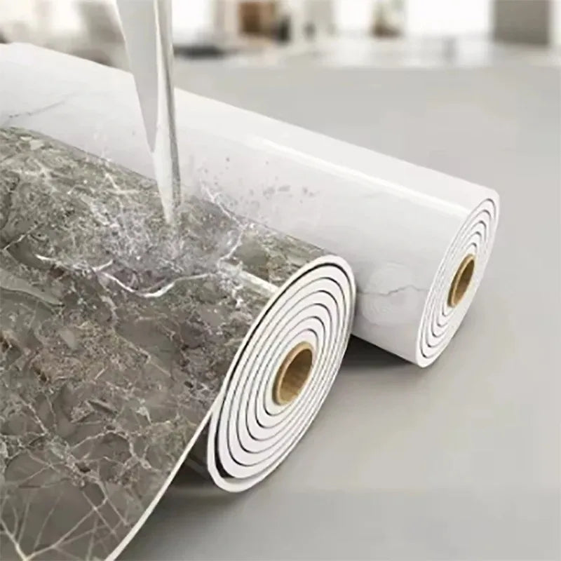 Waterproof and antifouling wall sticker self-adhesive wallpaper 1 roll thick foam marble wallpaper for bedroom and living room