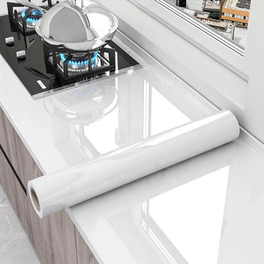 80cm Width Vinyl Wallpaper Marble Waterproof Wall Stickers Bathroom Table Kitchen Self-Adhesive Sticker for Furniture Decor