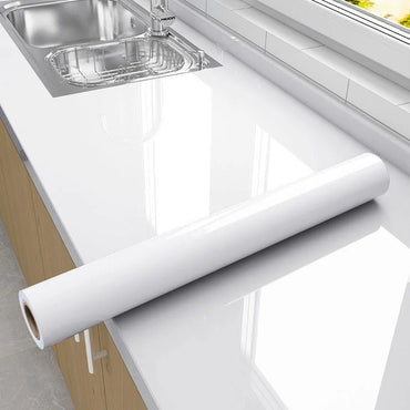 White Self-adhesive Wall Wallpaper Self Adhesive Autohesion Wallpapers Home Decor High Temperature Resistance Waterproof Sticker