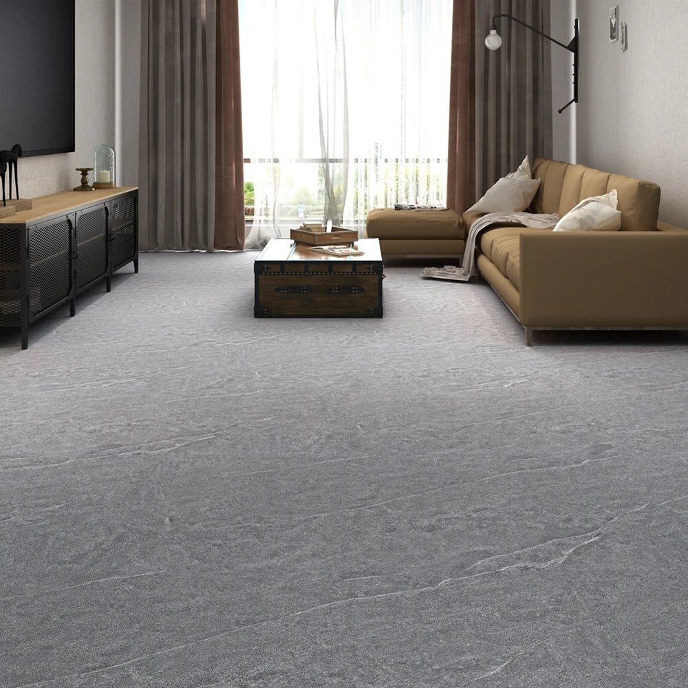 40/59cm Wide Cement Grey Self-adhesive Waterproof Floor Stickers Home Decoration PVC Wall Stickers For Living Room TV background