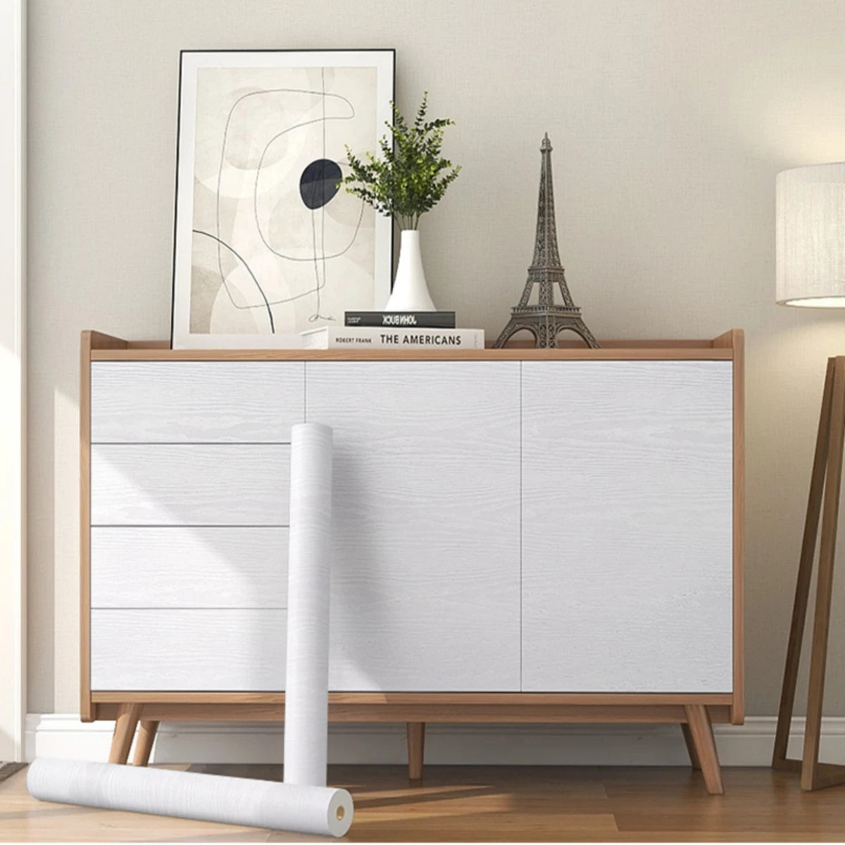 55cm Width Wood Grain PVC Wallpaper for Door Wardrobe Cupboard Table Furniture Waterproof Self Adhesive Stickers Home Decor Film