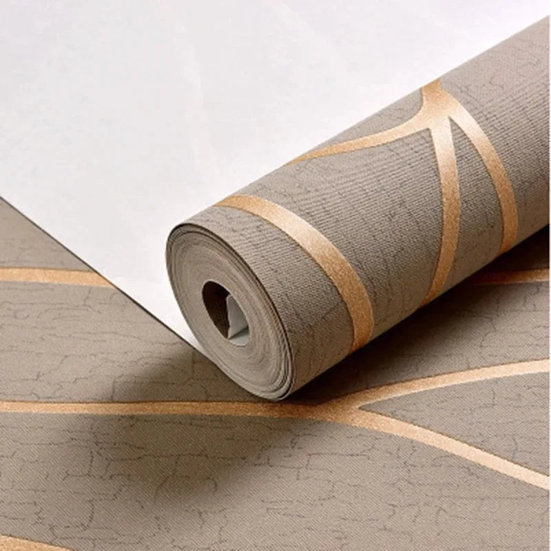 European Non-woven Fabric Room Background Modern Wallpaper Removable Furniture Decoration Self-adhesive Contact Paper Bedroom