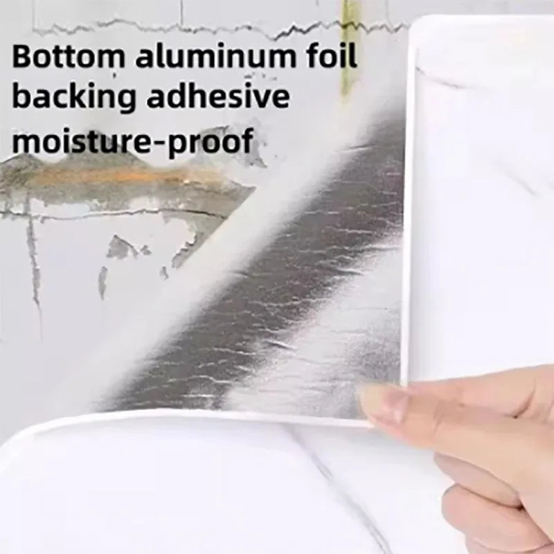Waterproof and antifouling wall sticker self-adhesive wallpaper 1 roll thick foam marble wallpaper for bedroom and living room