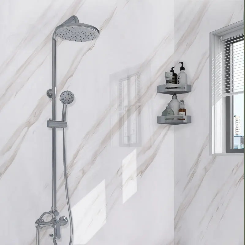 80CM X 10M Wallpaper for Walls In Rolls Toilet Wall Waterproof Self-adhesive Stickers Bathroom Renovation Marble Wall Stickers