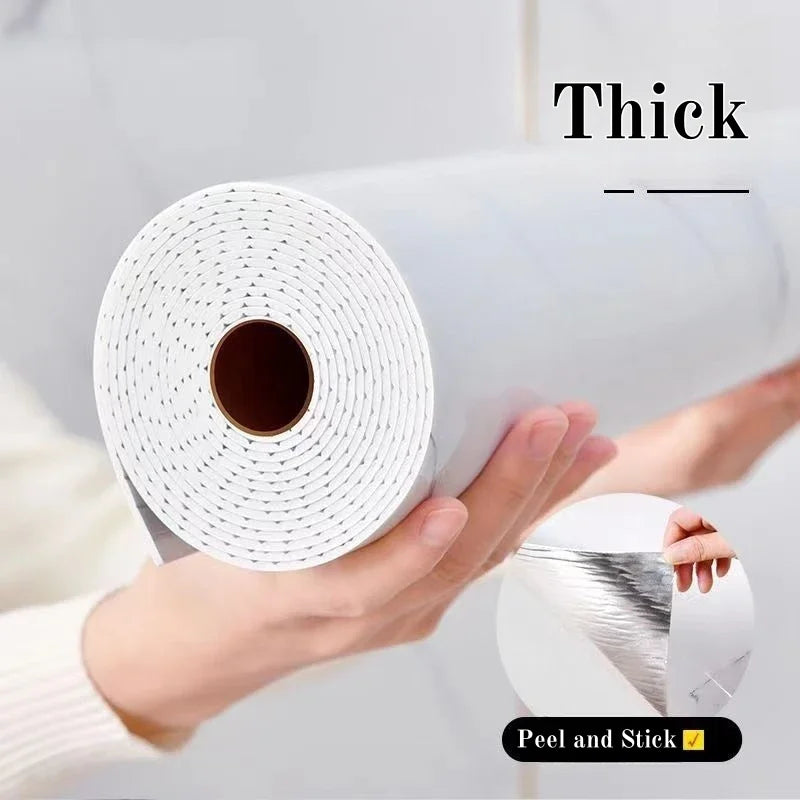Thick Foam Marble Peel and Stick Wallpapers Waterproof Wall Stickers Imitation Tile Self Adhesive Wall Paper Bedroom Decoration