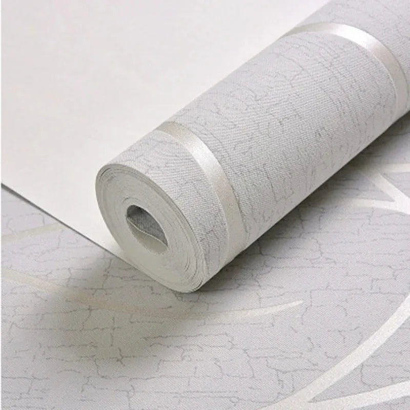 European Non-woven Fabric Room Background Modern Wallpaper Removable Furniture Decoration Self-adhesive Contact Paper Bedroom
