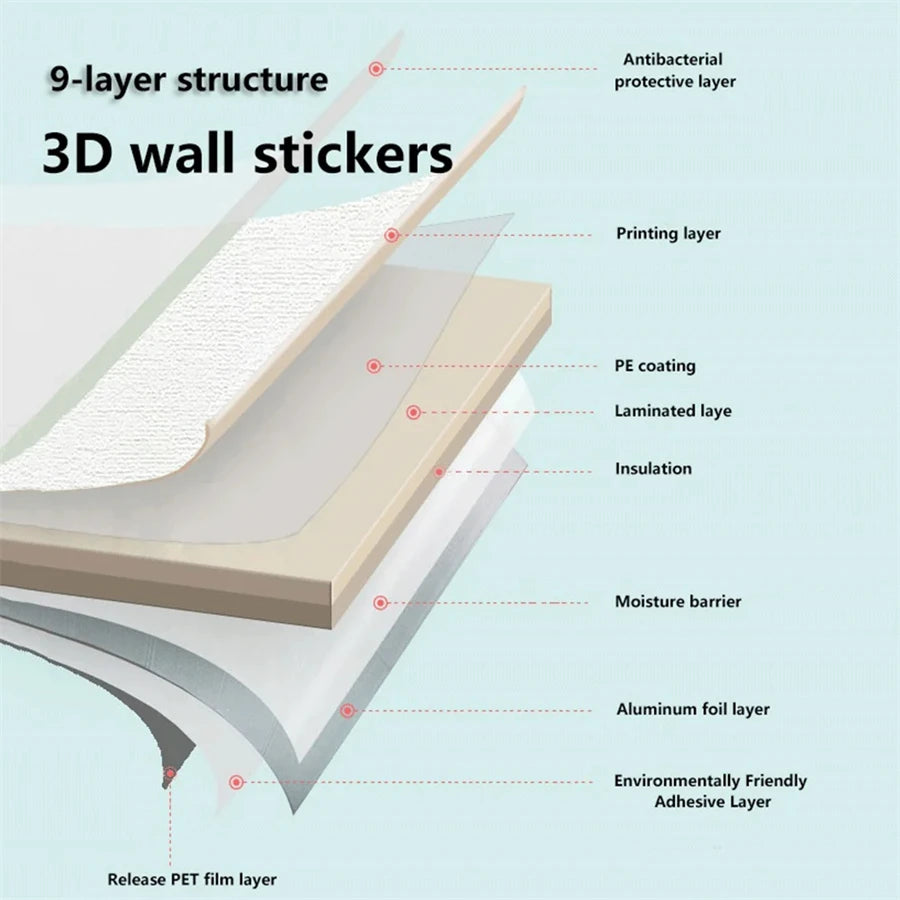 Self-adhesive Diatom Mud Wallpaper Thickened TV Background Linen wallpaper Bedroom Renovation Home Decor XPE Foam Wall Stickers