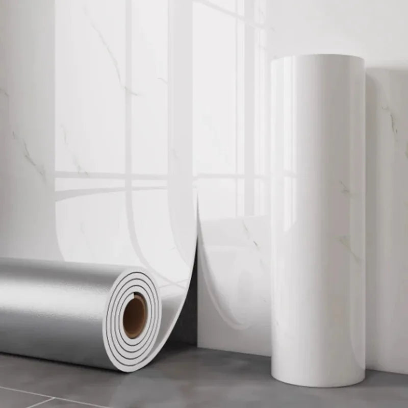 Waterproof and antifouling wall sticker self-adhesive wallpaper 1 roll thick foam marble wallpaper for bedroom and living room