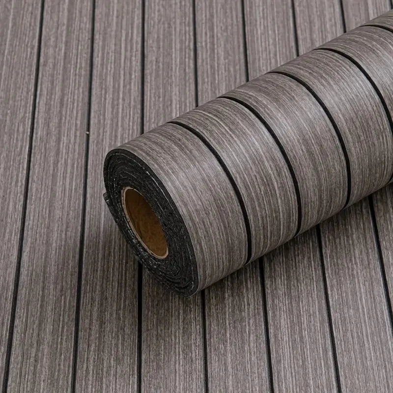 Extra thick 3D retro wood grain self-adhesive wallpaper - perfect for DIY ceiling and wall projects, SXP resin, removable and wa