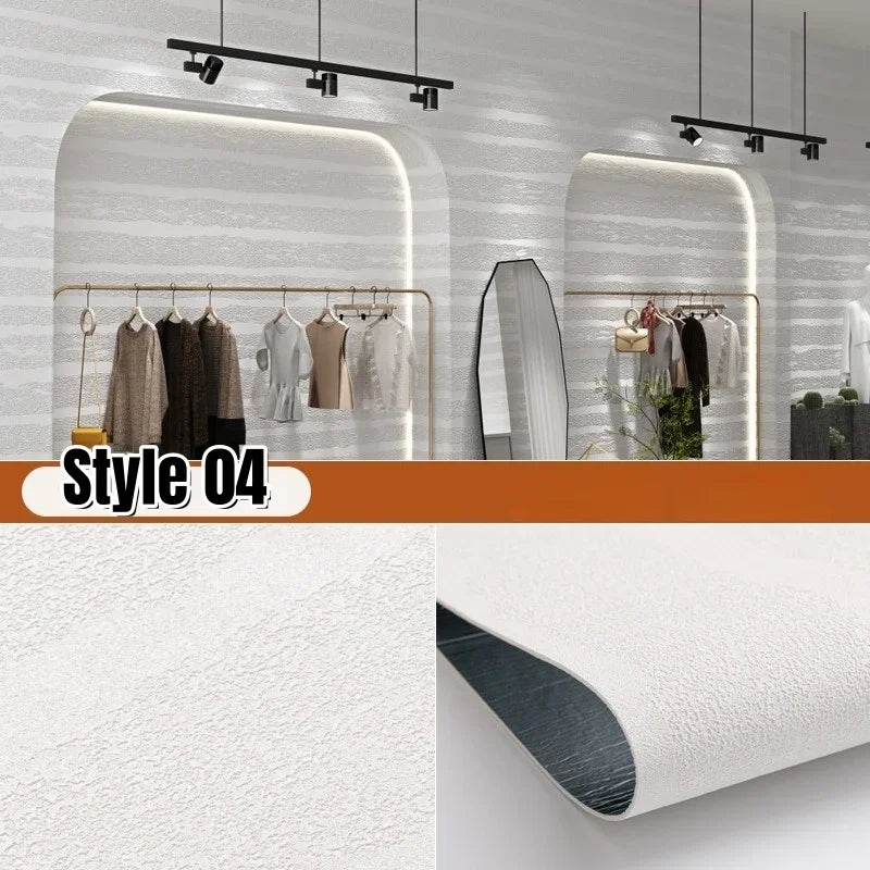 Soft Imitate Roman Travertine Slate Wallpapers 3D Textured Thickening Wall Panel Scalable Flexible Self-adhesive Wall Stickers