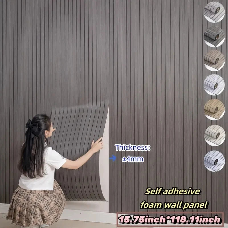 Extra thick 3D retro wood grain self-adhesive wallpaper - perfect for DIY ceiling and wall projects, SXP resin, removable and wa