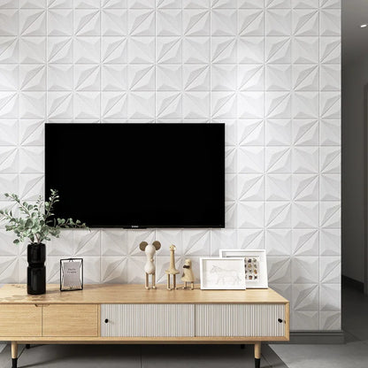 35*35cm 3d Room Decor Warm Decoration Self-adhesive Wall Stickers Ceiling Background Foam Waterproof Anti-collision Wallpaper