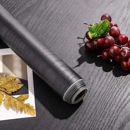 55cm Width Wood Grain PVC Wallpaper for Door Wardrobe Cupboard Table Furniture Waterproof Self Adhesive Stickers Home Decor Film