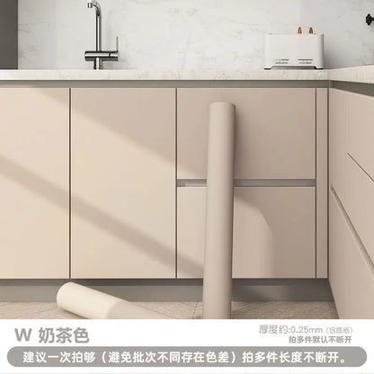 Kitchen Cabinet Self-adhesive Wallpaper Waterproof Oil-proof Thickened Desktop Door Furniture Wall Stickers Formaldehyde-free