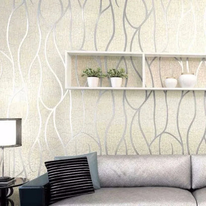 European Non-woven Fabric Room Background Modern Wallpaper Removable Furniture Decoration Self-adhesive Contact Paper Bedroom