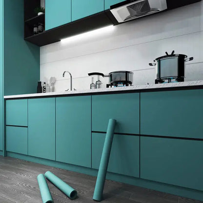 Kitchen Cabinet Self-adhesive Wallpaper Waterproof Oil-proof Thickened Desktop Door Furniture Wall Stickers Formaldehyde-free