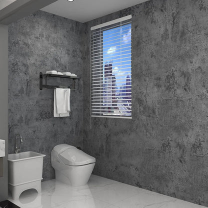 Cement Gray Stickers Self-adhesive Waterproof Retro Old Mottled Pattern Wall Stickers Dark Gray Wallpaper Industrial Style Room