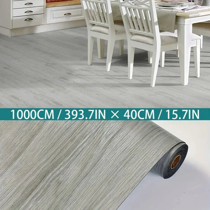 Decorative moisture-proof anti fouling self-adhesive wallpaper wood grain background wall bedroom kitchen floor sticker