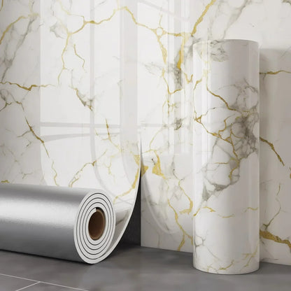 Thick Foam Marble  Peel and Stick Wallpapers Waterproof Wall Stickers Imitation Tile Self Adhesive Wall Paper Bedroom Decoration