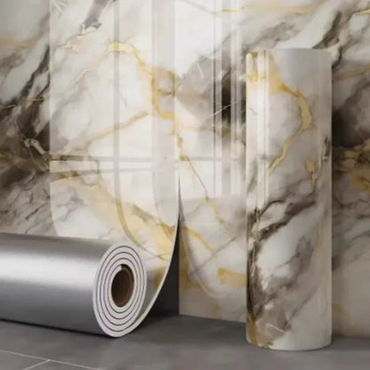 Waterproof and antifouling wall sticker self-adhesive wallpaper 1 roll thick foam marble wallpaper for bedroom and living room