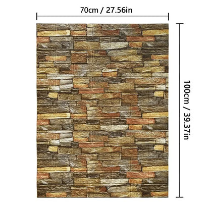 Decorative waterproof and moisture-proof self-adhesive wallpaper retro style home decor bedroom living room background wall