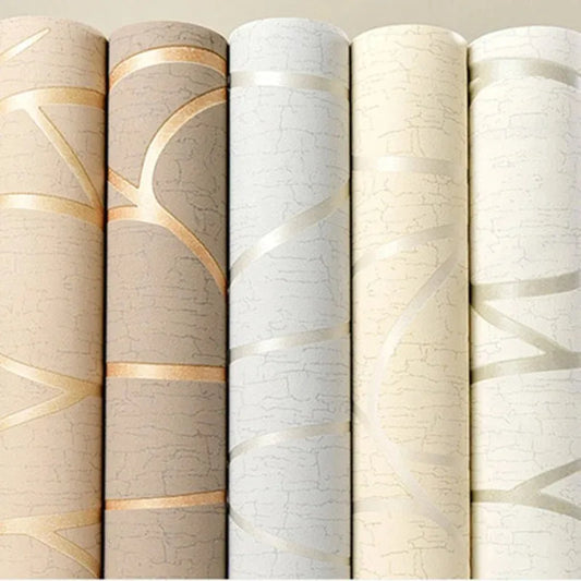 European Non-woven Fabric Room Background Modern Wallpaper Removable Furniture Decoration Self-adhesive Contact Paper Bedroom