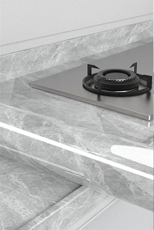 Kitchen Cabinet Pearlescent White Marble Contact Paper Vinyl Self Adhesive Waterproof Wallpaper Peel and Stick Decor Stickers