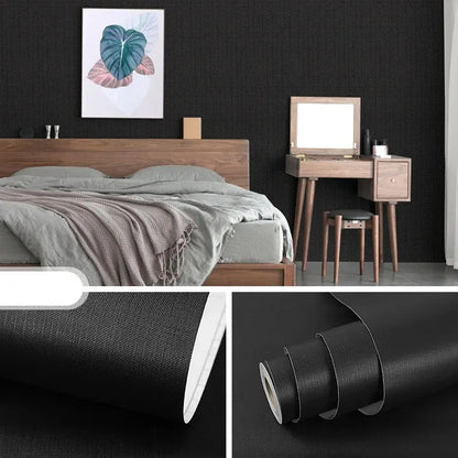 PVC Macaron Solid Color Self-adhesive Wallpaper for Bedroom and Dormitory Renovation Waterproof and Mildew Proof Paper Home
