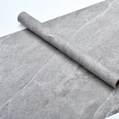 Cement Gray Stickers Self-adhesive Waterproof Retro Old Mottled Pattern Wall Stickers Dark Gray Wallpaper Industrial Style Room