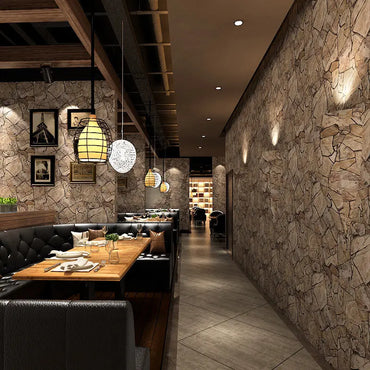 Retro Brick Self-adhesive Wallpaper Industrial Style Bar and Hair Salon Decoration Background Wall PVC Self-adhesive Wallpaper