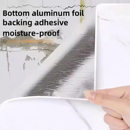 Waterproof and antifouling wall sticker self-adhesive wallpaper 1 roll thick foam marble wallpaper for bedroom and living room
