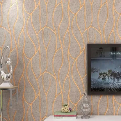 European Non-woven Fabric Room Background Modern Wallpaper Removable Furniture Decoration Self-adhesive Contact Paper Bedroom