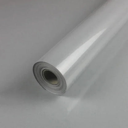 60cm Width Glossy Self Adhesive Solid Wallpaper Vinyl Marble Wall Stickers Waterproof Contact Paper for Kitchen Home Decor Film