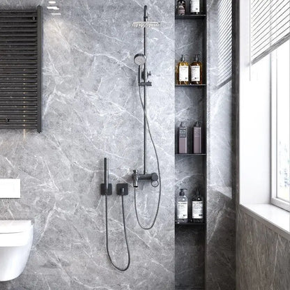 80CM X 10M Wallpaper for Walls In Rolls Toilet Wall Waterproof Self-adhesive Stickers Bathroom Renovation Marble Wall Stickers